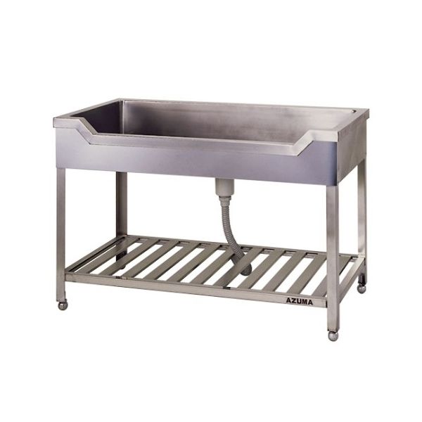 東製作所 舟形シンク(ホース付) 1500×600×800 HF-1500 1個 61-4437-66（直送品）