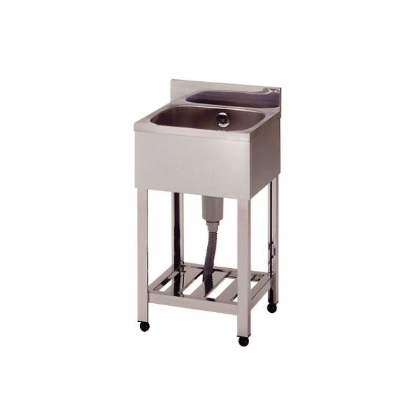 東製作所 一槽シンク(ホース付) 1000×600×800 HP1-1000 1個 61-4437-76（直送品）