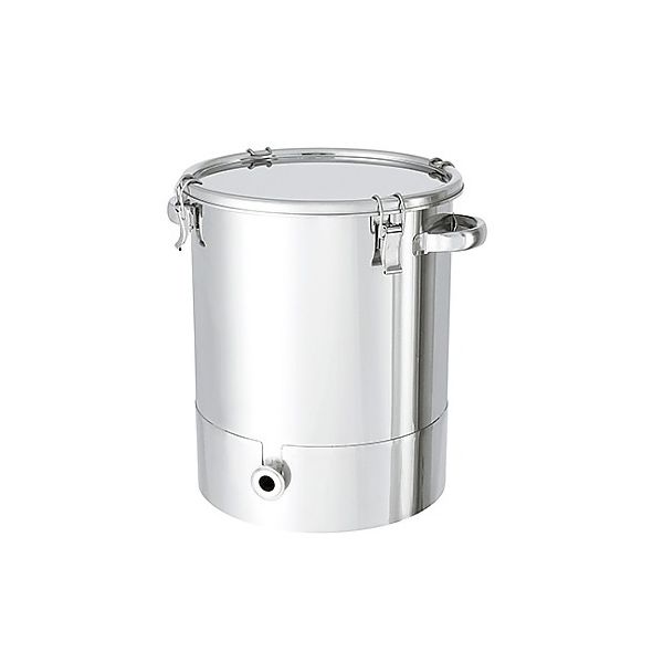 底部勾配型ステンレス密閉容器 クリップタイプ KTTーCTHー565 B型シリコンパッキン付 150L Bガタシリコンパッキンツキ 1個（直送品）