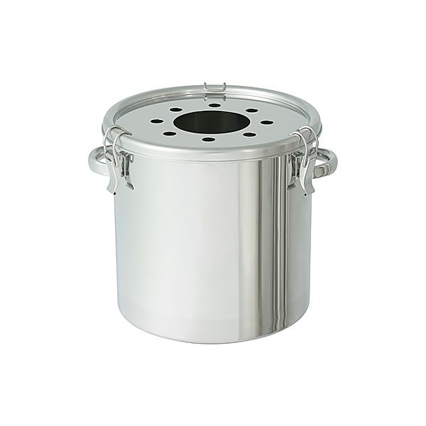 粉体回収ステンレス容器 (フランジ取付穴付) FKーCTHー27ー5KHLー100A 15L FK-CTH-27-5KHL-100A 1個（直送品）