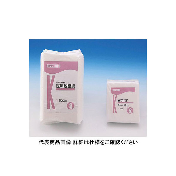 川本産業 カット綿 8cm×16cm 013-012120-00 1セット（100g入×8袋）　　ナビスカタログ　 0-8155-01（直送品）