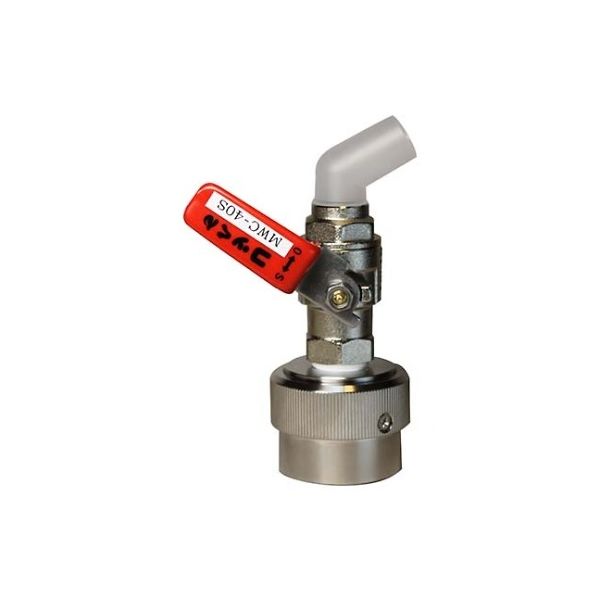 ミヤサカ工業 ワンタッチ給油栓コッくん取付部強化タイプφ40赤バイトン仕様 MWC-40SR-VITON 1個 61-7000-04（直送品）