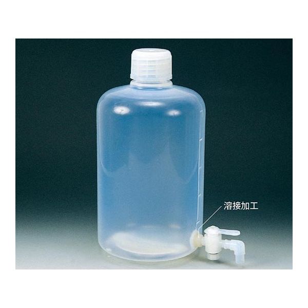 フロンケミカル PFA細口大型瓶(活栓付) 5L NR1240-002 1本 61-9942-72（直送品）