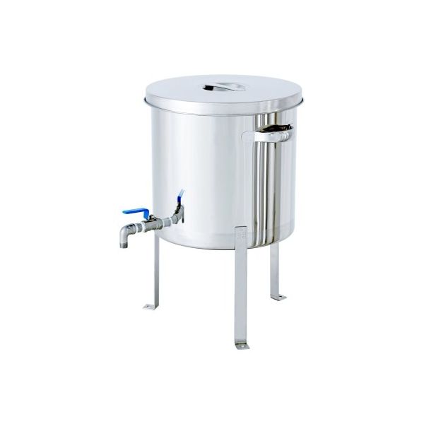 MONOVATE ボールバルブ付ステンレス汎用容器 平鋼脚付 20L STV-FL-30 1個 62-1368-91（直送品）