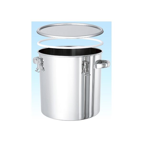 MONOVATE PTFEパッキン付テーパー型ステンレス密閉容器 80L TP-CTH-PTFE-47 1個 62-1369-16（直送品）