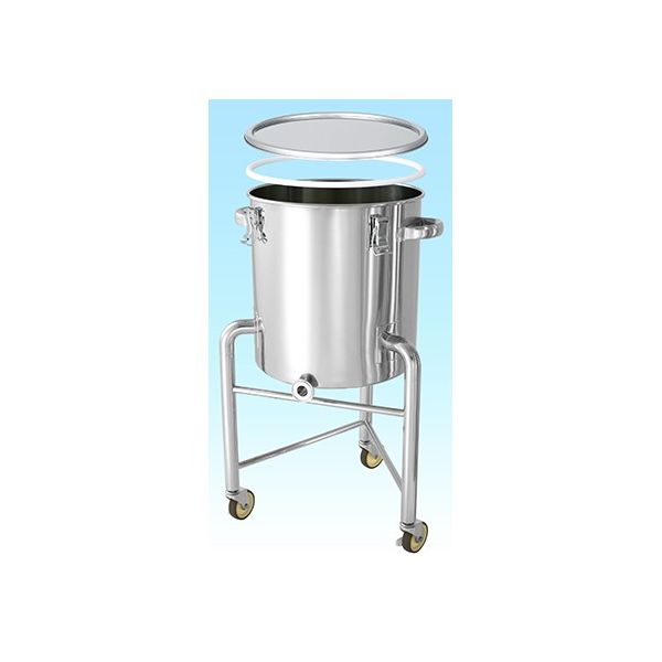 MONOVATE PTFEパッキン付片テーパー型密閉容器 脚付 20L KTT-CTH-L-PTFE-30 1個 62-1370-10（直送品）