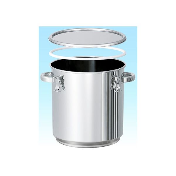 MONOVATE PTFEパッキン付テーパー型積み重ね式密閉容器 36L TP-CTH-STA-PTFE-36 1個 62-1370-42（直送品）