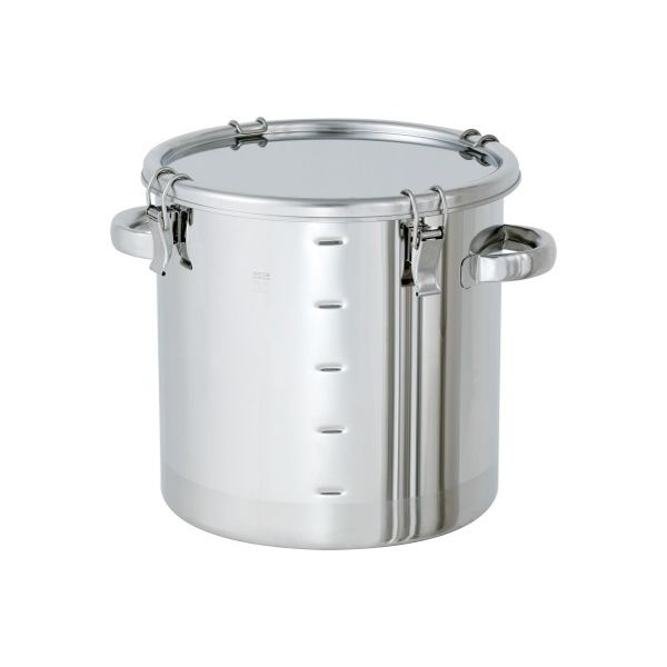 MONOVATE ステンレス密閉容器 目盛付 (クリップ式) 50L CTH-M-39H 1個 62-1371-65（直送品）