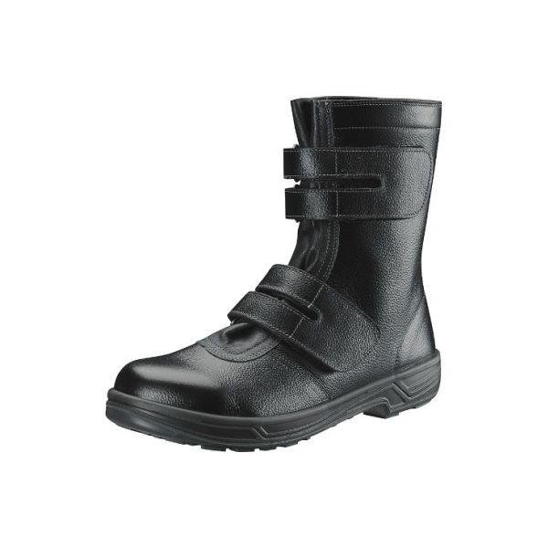 シモン 安全靴 (マジック式長編上靴) SS38 黒 24.0cm クロ 1足 61-9693-27（直送品）