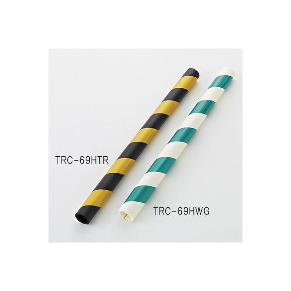 日本緑十字社 反射トラパイプ 白・緑 TRC-69HWG 1本 61-9939-48（直送品）