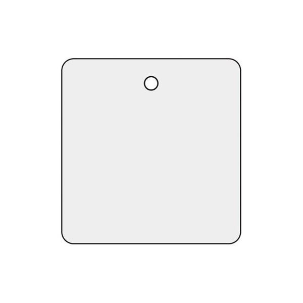 日本緑十字社 バルブ開閉札(無地)角型50mm トク15-142 1枚 61-9939-95（直送品）