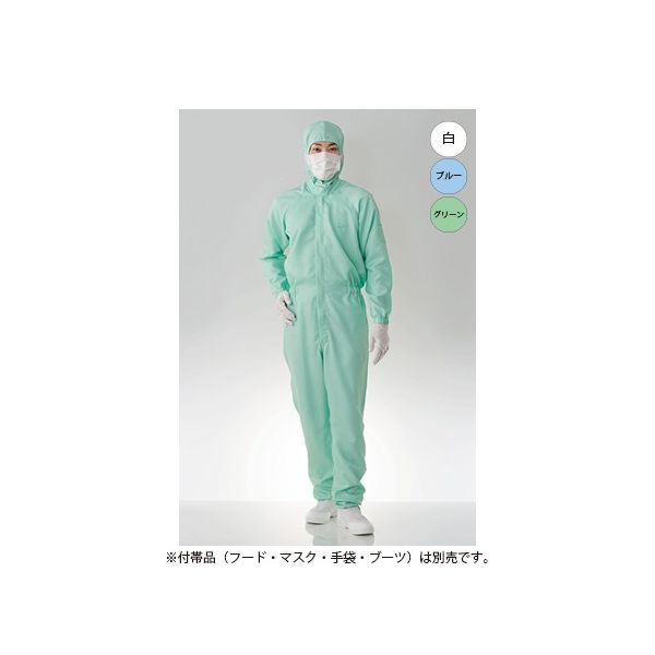 東洋リントフリー 防塵ツナギ服 グリーン FC133Cー03 3L 1枚 61-0089-71（直送品）