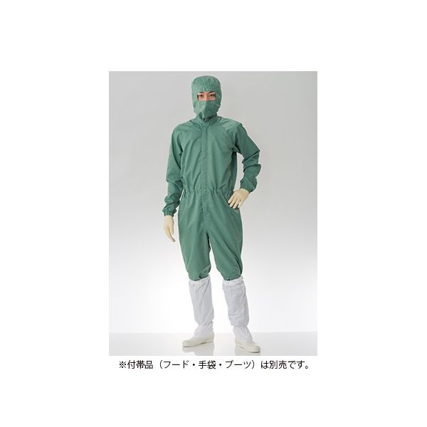 東洋リントフリー 防塵ツナギ服 深緑 FD173Cー08 M 1枚 61-0090-44（直送品）