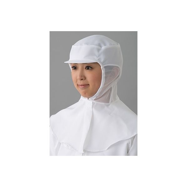 東洋リントフリー クリーンフード 白 JB484Cー01 L 1枚 61-0095-51（直送品）