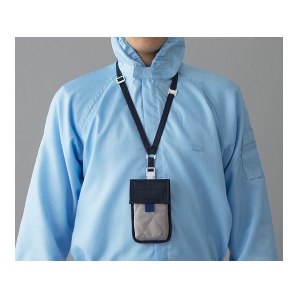 東洋リントフリー クリーンポシェット グレー×紺 FD931Cー57 FREE 1枚 61-0096-04（直送品）