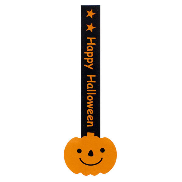 ヘッズ ハロウィンロリポップシール-かぼちゃ HW-8S 1セット（500枚：100枚×5パック）（直送品）