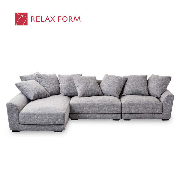 【車上渡し】RELAX FORM グラナダ カウチ スノーグレー 1セット（直送品）