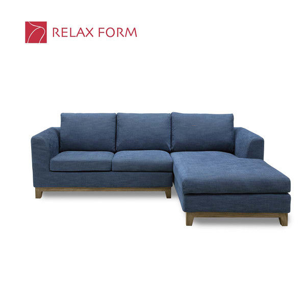 【車上渡し】RELAX FORM ブリスト スモールカウチ（左） オリエンタルブルー 1セット（直送品）