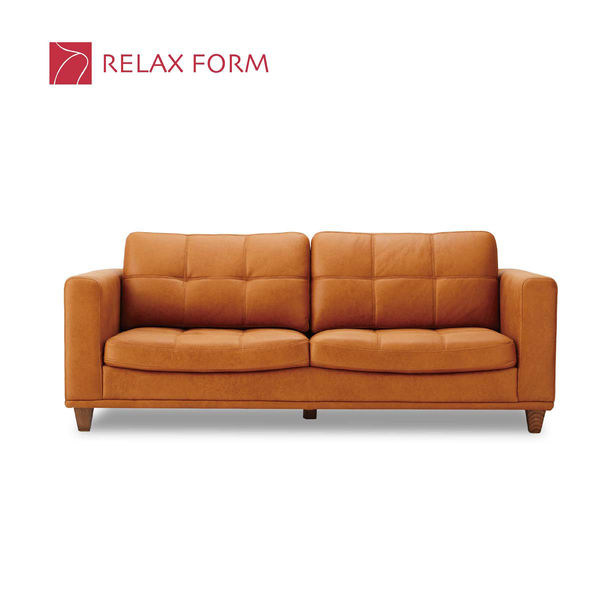 【車上渡し】RELAX FORM セレーノ sereno 3人掛ソファ キャメル 1脚（直送品）