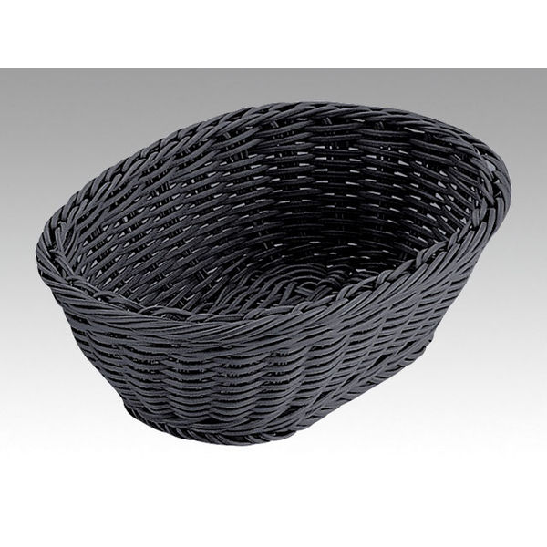 トーダイ OV-133-BK小判型バスケット 24型 ブラック 01013324 1包：5個（直送品）