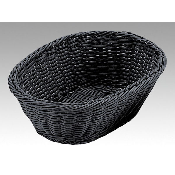 トーダイ OV-134-BK小判型バスケット 27型 ブラック 01013427 1包：5個（直送品）