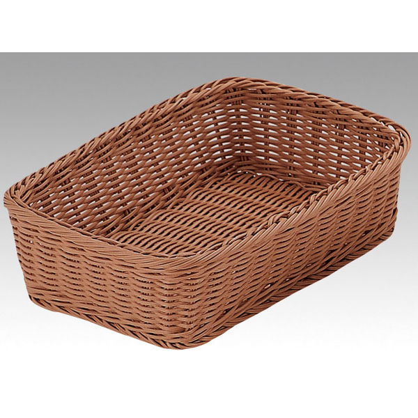 トーダイ RE-314-BR角型バスケット 30型 ブラウン 01031430 1包：5個（直送品）