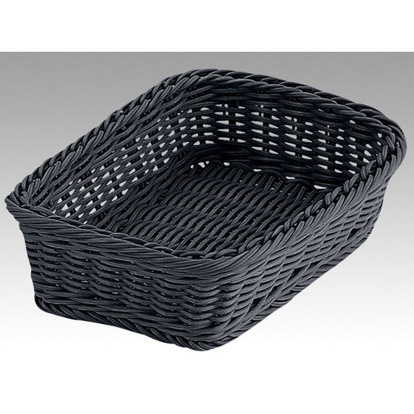 トーダイ RE-333-BK角型バスケット 24型 ブラック 01033324 1包：5個（直送品）