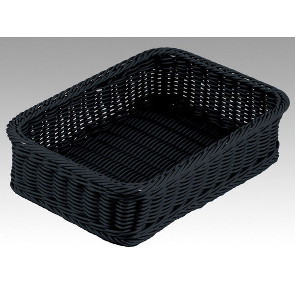 トーダイ RE-336-BK角型バスケット 33型 ブラック 01033633 1包：5個（直送品）