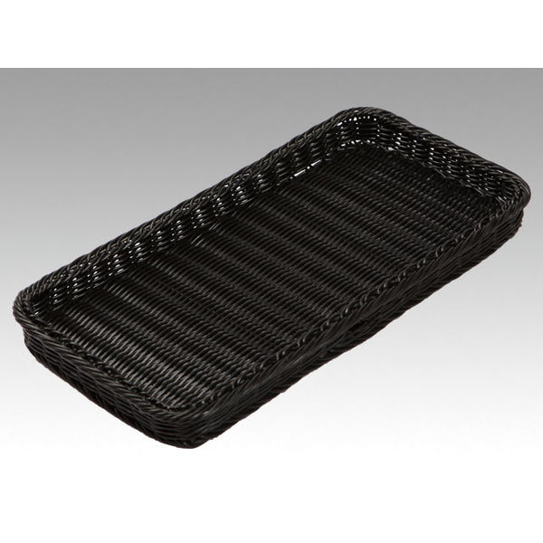 トーダイ BB-4020-BKベーカリーバスケット 薄型20型 ブラック 010B20BK 1包：5個（直送品）