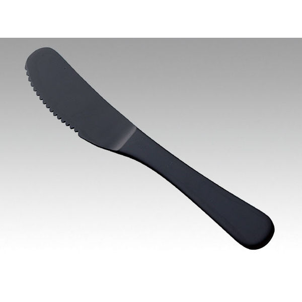 トーダイ アルミ バターナイフ ブラック 01400233 1包：12本（直送品）