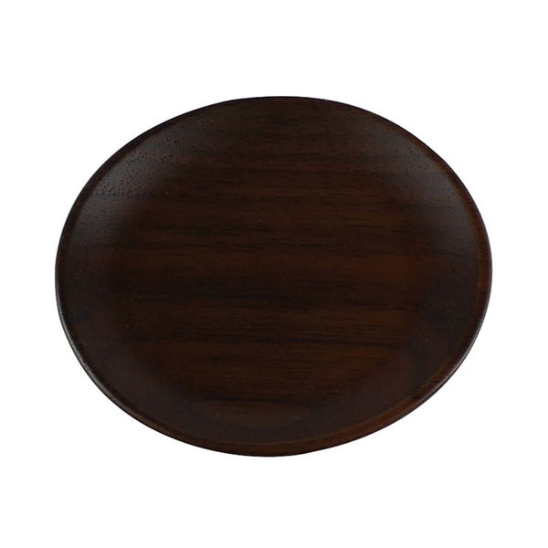 トーダイ V-076 ウォルナット まめ皿 3510076V 1包：5枚（直送品）