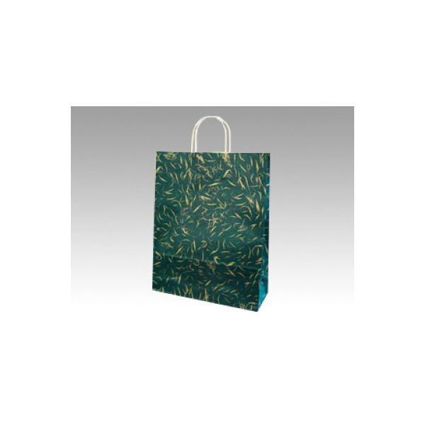 パックタケヤマ 手提袋 HZ風雅 グリーン XZT00655 1包：50枚×4（直送品）
