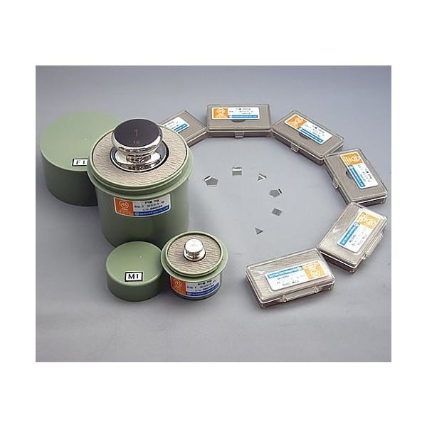 村上衡器製作所 標準分銅 M1級 500g JCSS校正付 61-3512-13 1セット（直送品）