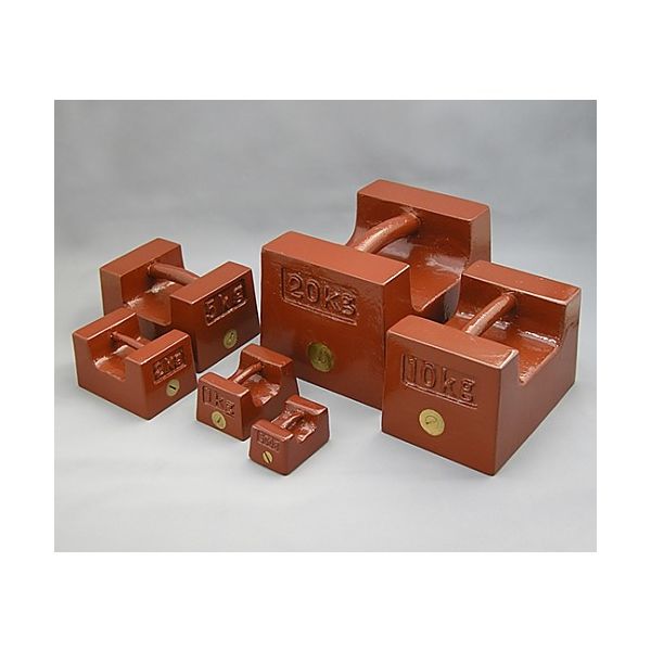 村上衡器製作所 鋳鉄製まくら型分銅 M2級 100kg 1個 61-3514-11（直送品）