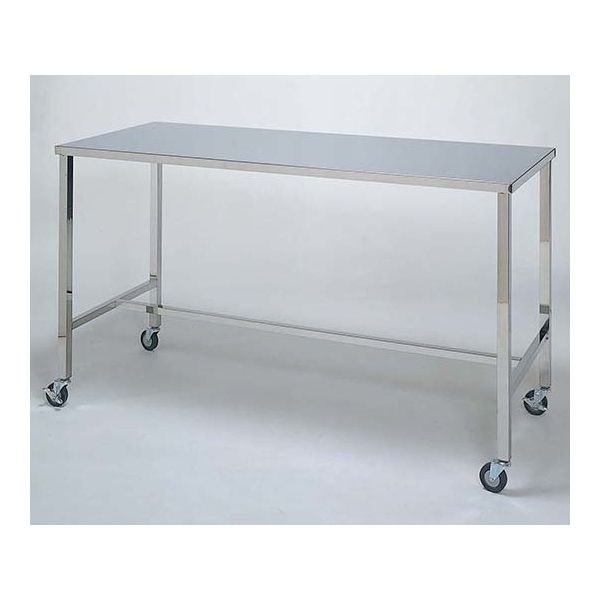 柏ステンレス工業 作業台 ストッパー付 (足角) 900mm サギョウダイMD-S900 1個 62-2715-32（直送品）