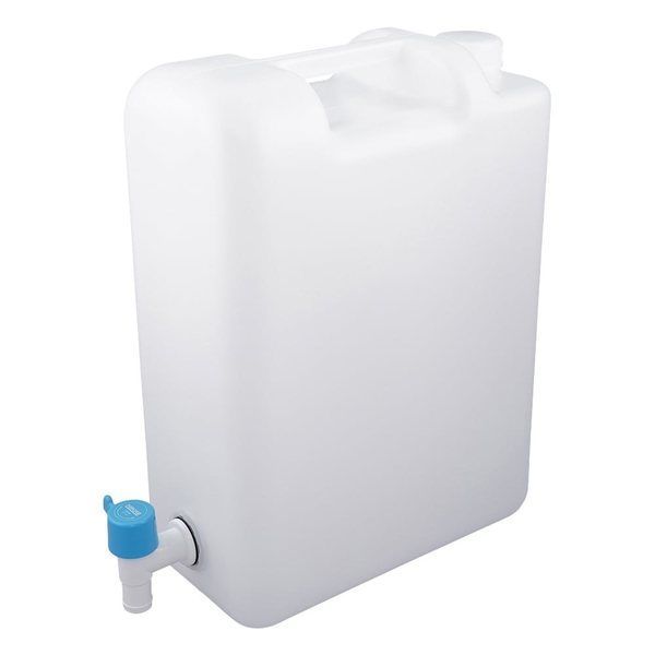 ニッコー・ハンセン レバーコック付瓶 平角缶(1ヶロ)10L 1個 1052-09 1本 10-5209-55（直送品）