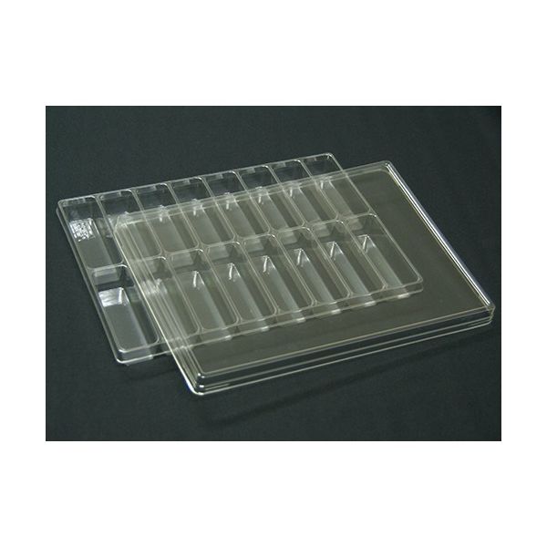 アズワン サンプル保管トレー(1枚入) 210×297×25mm 2×8マス T-003-16(16マス)1マイ 1枚 61-9950-10（直送品）