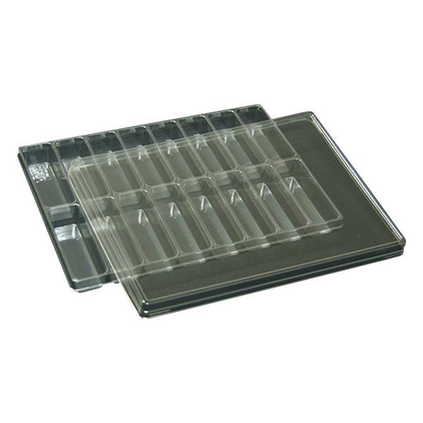 アズワン サンプル保管トレー 5枚入 210×297×25mm 2×8マス 61-9950-12 1セット(5枚)（直送品）