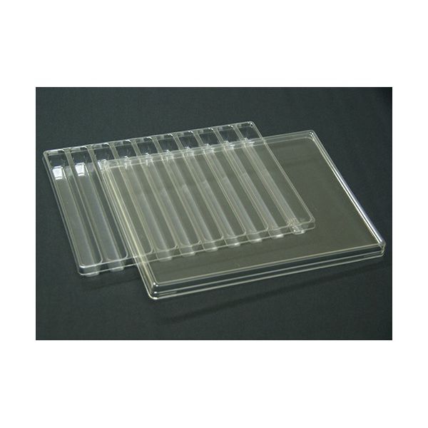 アズワン サンプル保管トレー(3枚入) 210×297×25mm 1×10マス T-004-10(10マス)3マイ 1セット(3枚)（直送品）
