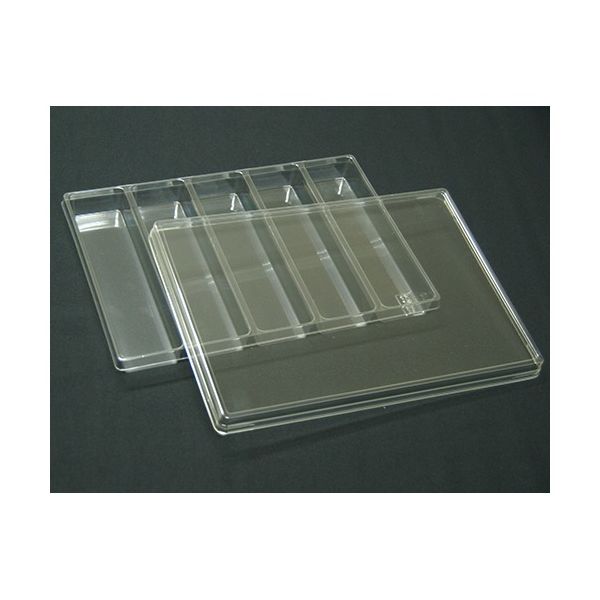 アズワン サンプル保管トレー(3枚入) 210×297×25mm 1×4マス T-006-05(5マス)3マイ 1セット(3枚)（直送品）