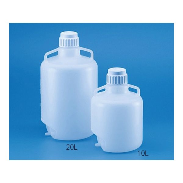TARSONS 広口大型瓶 注出チューブ加工 PP製 20L 585390 1個 62-2932-28（直送品）