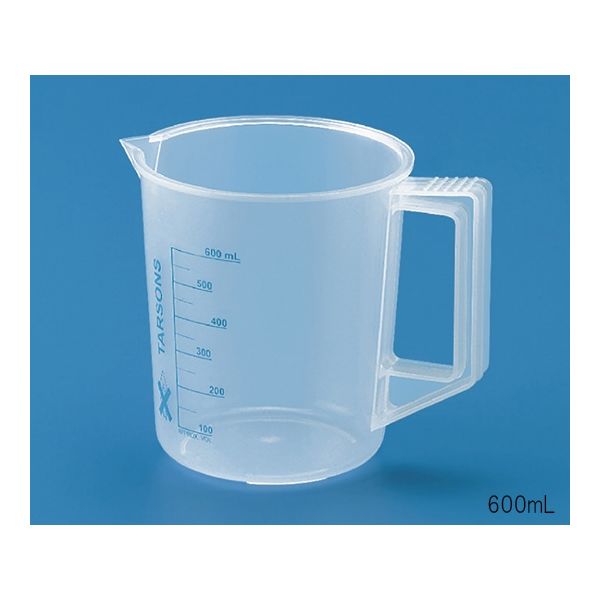 東栄 目盛付ビーカー 取っ手付 PP製 500mL 431060 1個 62-2933-15（直送品）