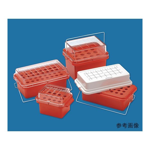 東栄 クライオチルゲル入り蓋付0°Cミニクーラー PC製 1.5mL用 32本 525050 1個 62-2935-72（直送品）