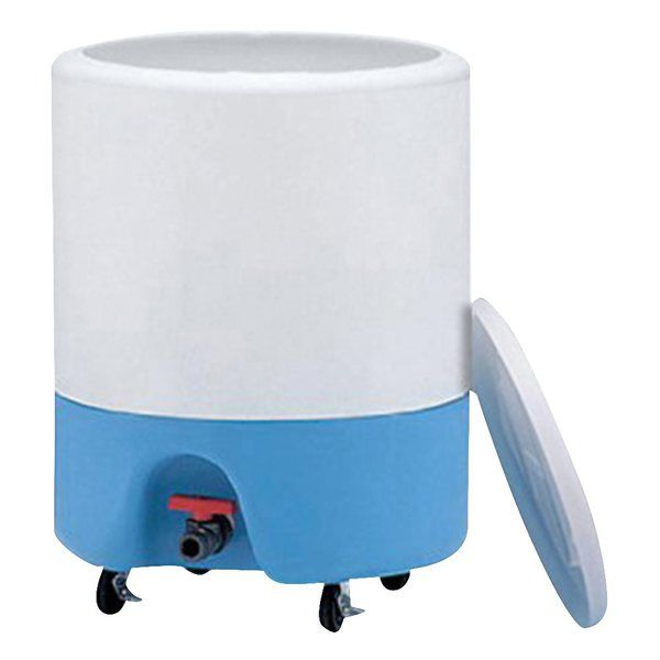 ニッコー・ハンセン テーパータンク丸型 100L 開放型・キャスター有 1個 7086-32 70-8632-55（直送品）