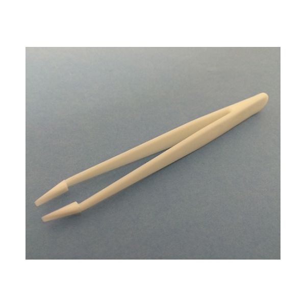 ワイ・エム・ティ プラスチックピンセット SIーP35 D(白)デルリン SI-P35D 1本 61-6422-96（直送品）