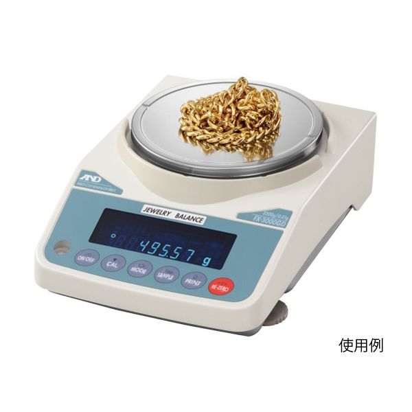 エー・アンド・デイ（A＆D） 宝石・貴金属用天びん FX2000GD 1個 62-3146-40（直送品）