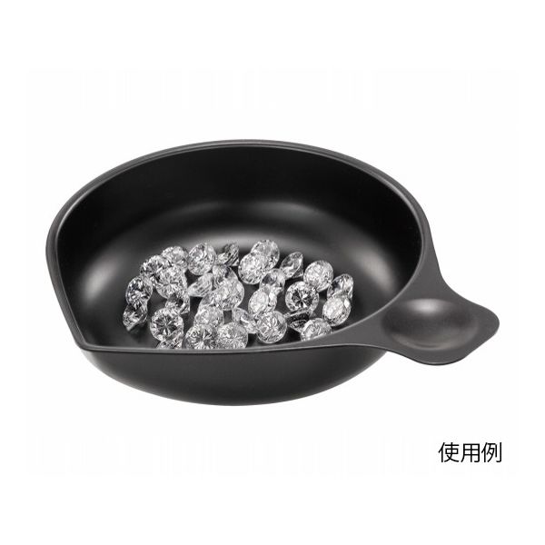 エー・アンド・デイ 宝石・貴金属・微小部品測定用専用皿 黒色 AX-CARATPAN-BJA 1セット(2個) 62-3789-67（直送品）
