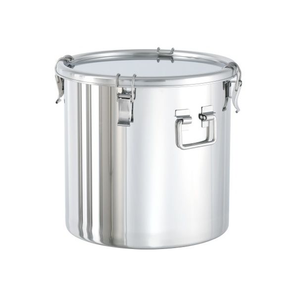 MONOVATE ステンレス折りたたみ取っ手付密閉容器 (クリップ式) 50L CTHF-39H 1個 62-8611-50（直送品）