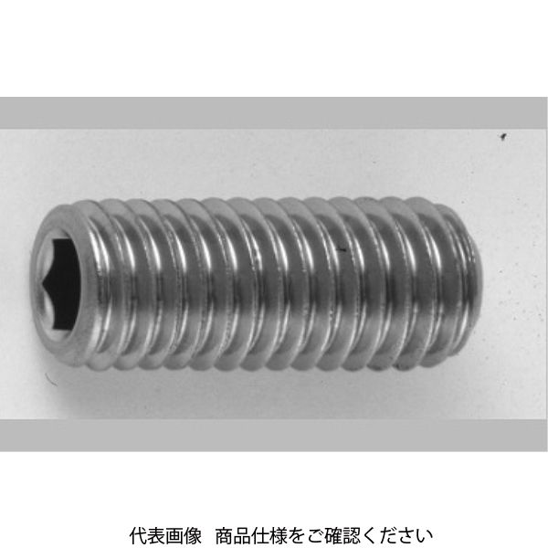 ファスニング J ステンレス 六角穴付き止めねじ（ホーローセット）（くぼみ先） 8 X 40 A002500A0080040000-10（直送品）