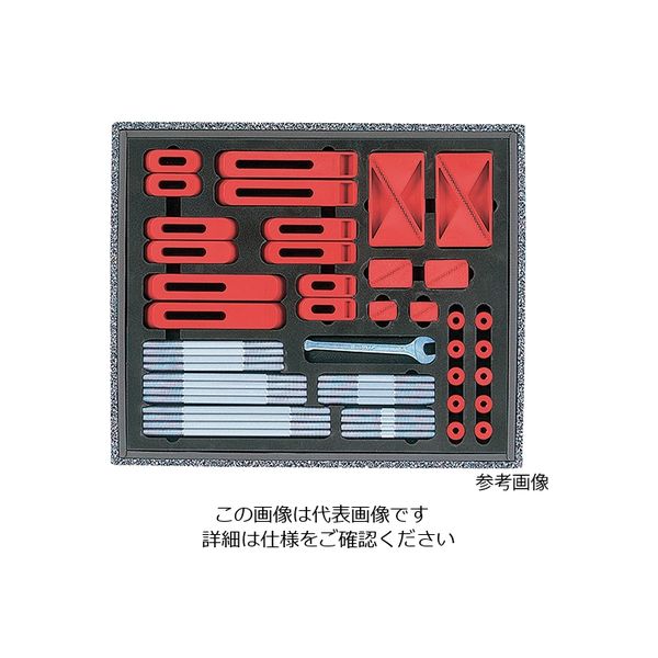 ナベヤ プラクランプセット スタッドボルトM6仕様セット PCS0006 1セット 3-8066-01（直送品）